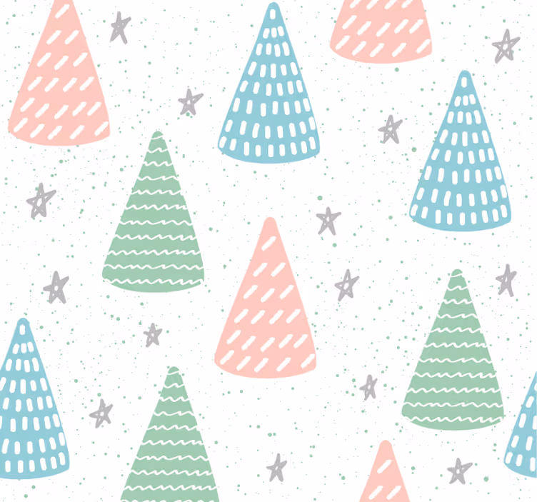 Estore de rolo juvenil estrelas cinzas e troncos - TenStickers