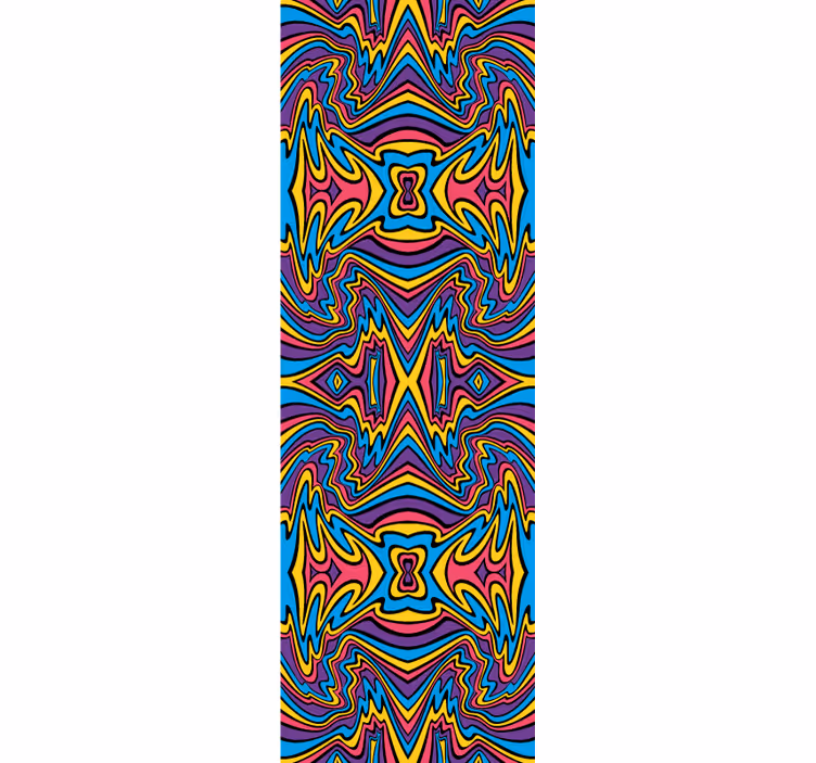 Estore de rolo juvenil com cores vivas e linhas legais - TenStickers