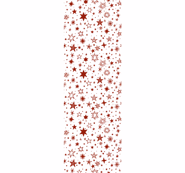Estore de rolo juvenil estrela vermelha em aquarela - TenStickers