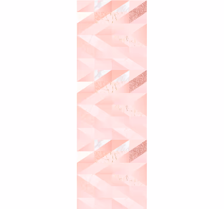 Estore de rolo juvenil fundo geométrico rosa feminino - TenStickers