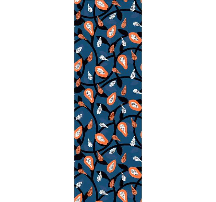 Estore de rolo juvenil papaias e plantas - TenStickers