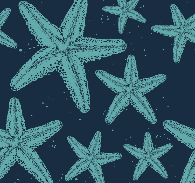 Estore de rolo juvenil estrelas do mar azuis - TenStickers