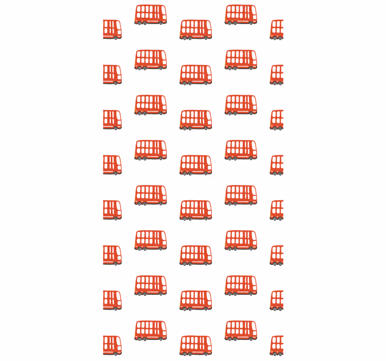 Estore de rolo juvenil padrão de ônibus de londres - TenStickers