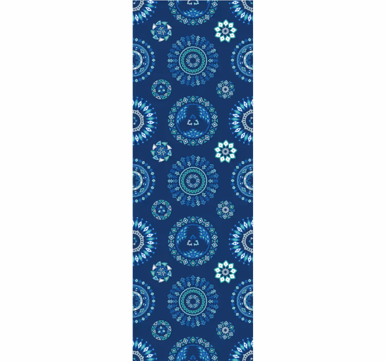 Estore de rolo juvenil padrão abstrato azul - TenStickers