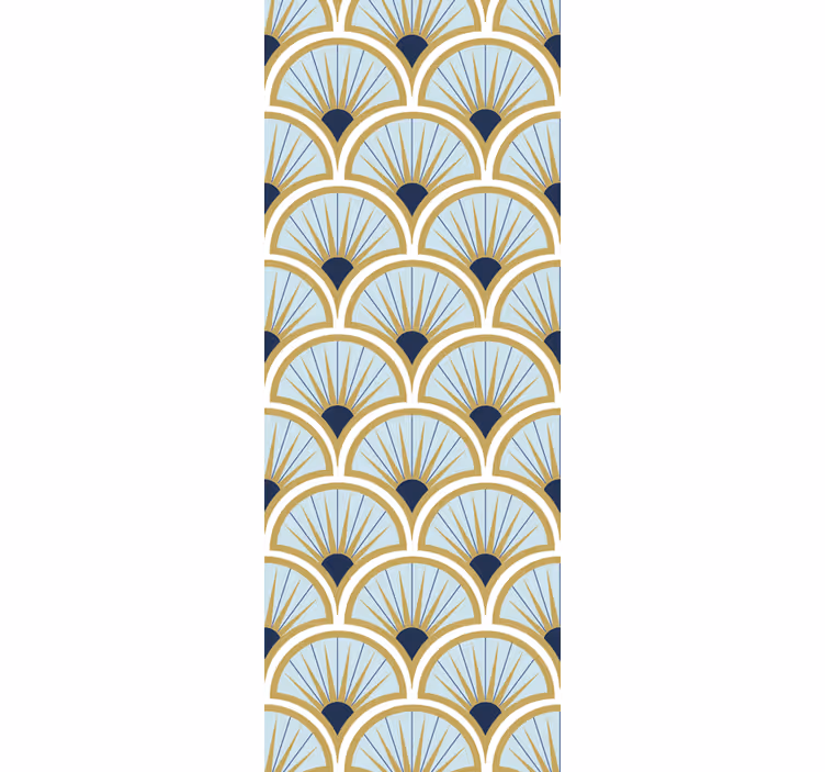 Estore de rolo modernos com padrões elegantes de leque - TenStickers