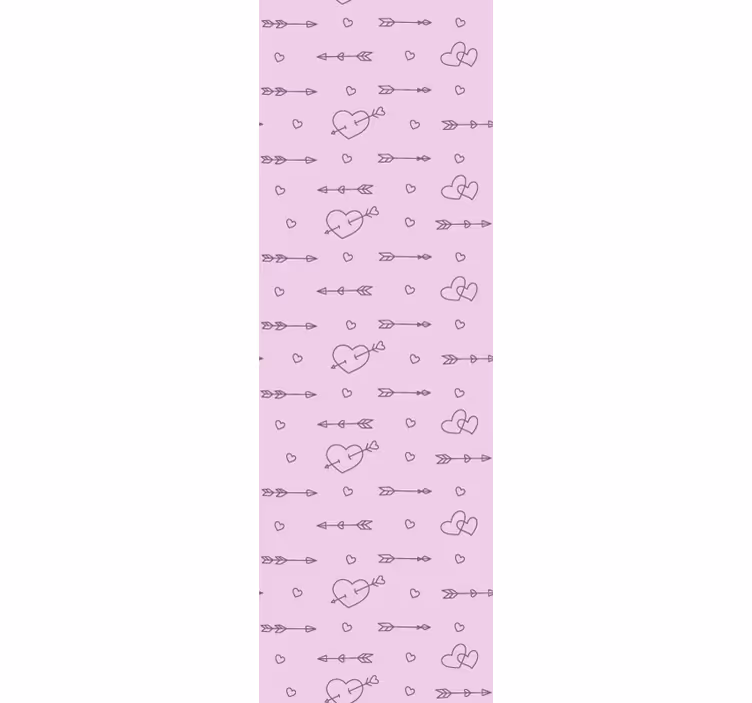 Estore de rolo modernos silhuetas de corações decorativas - TenStickers