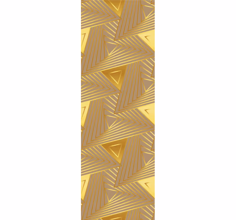 Estore de rolo modernos padrão geométrico dourado eclético - TenStickers