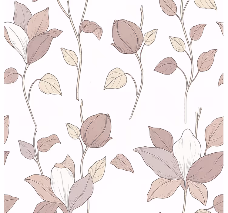 Estore de rolo rosa floral rosa - TenStickers
