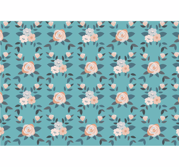 Estore de rolo para cozinha rosas multicoloridas - TenStickers