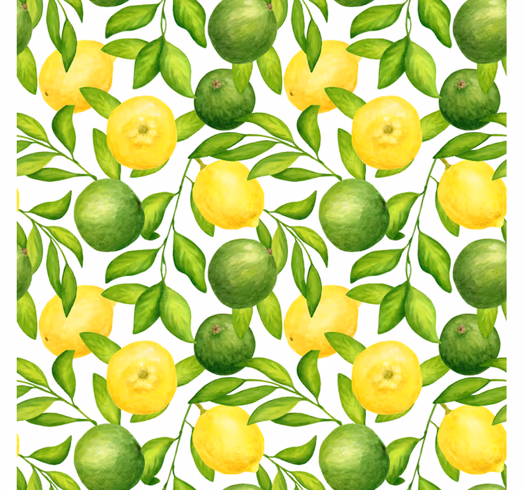 Estore de rolo para cozinha limões e limas - TenStickers