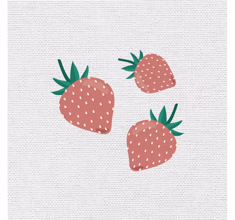 Estore de rolo para cozinha padrão de morangos coloridos - TenStickers
