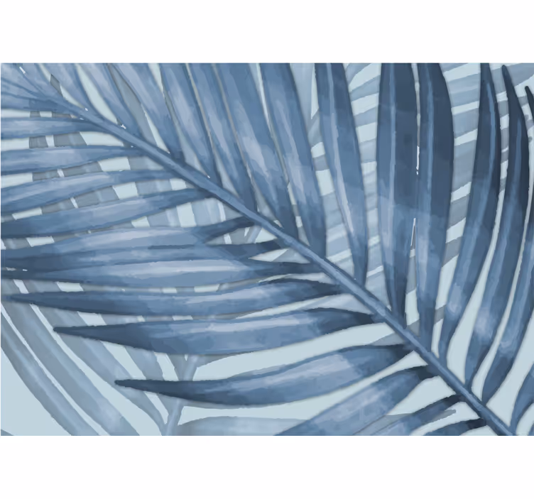 Estore de rolo azul folha tropical azul - TenStickers
