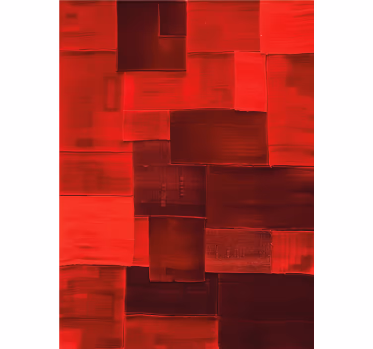 Estore de rolo vermelho com padrão reconstruído - TenStickers