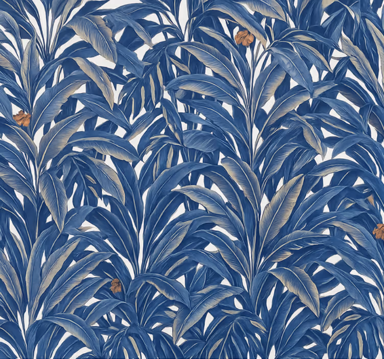 Estore de rolo azul selva indigo luxuosa - TenStickers