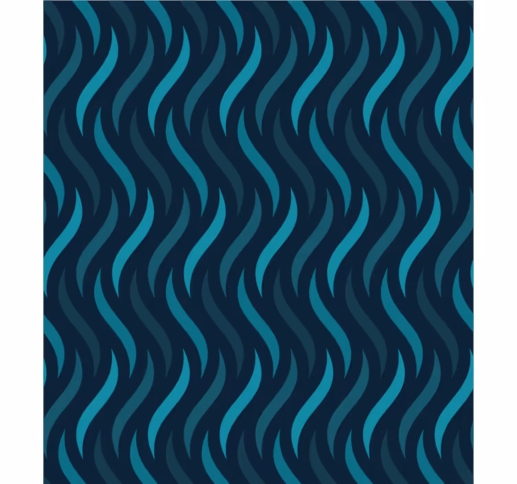 Estore de rolo azul com textura ondulada - TenStickers