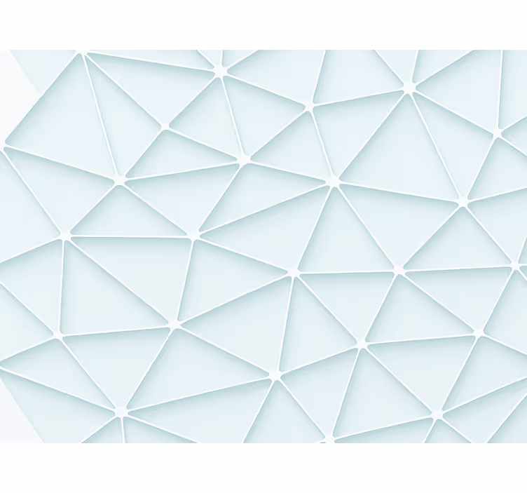 Estore de rolo azul design de triângulos abstratos - TenStickers