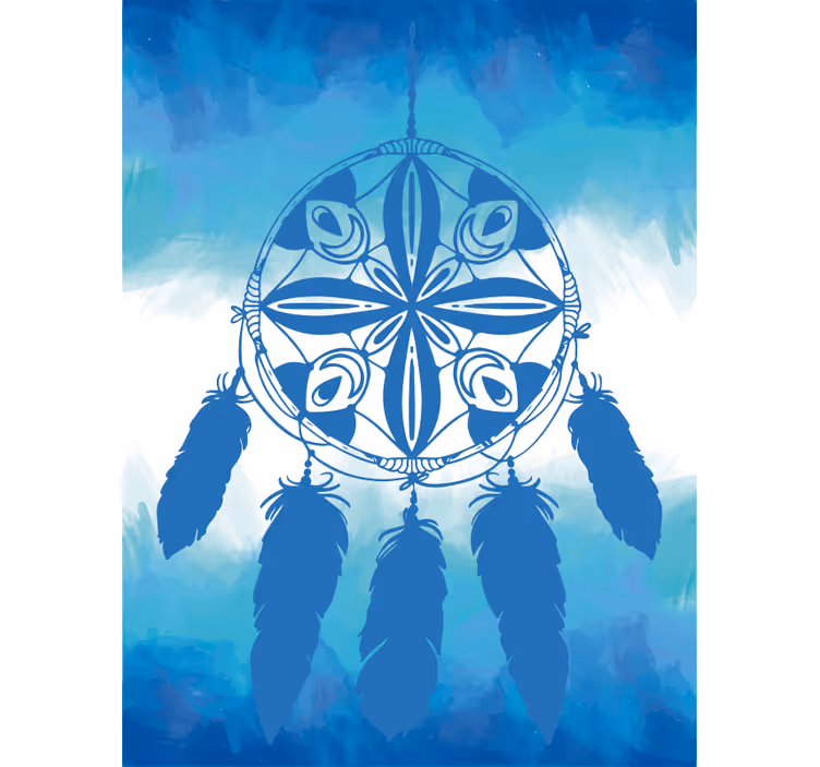 Estore de rolo azul sonhos ornamentais - TenStickers