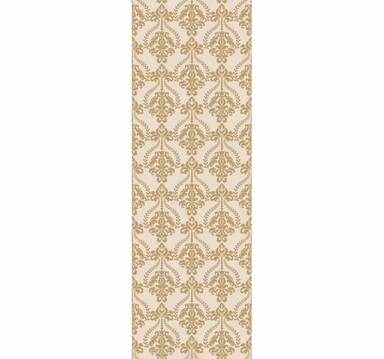 Estore de rolo vintage com detalhes florais bege - TenStickers
