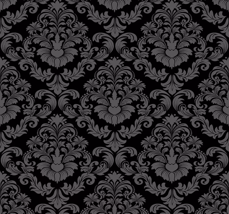 Estore de rolo vintage com design floral luxuoso - TenStickers