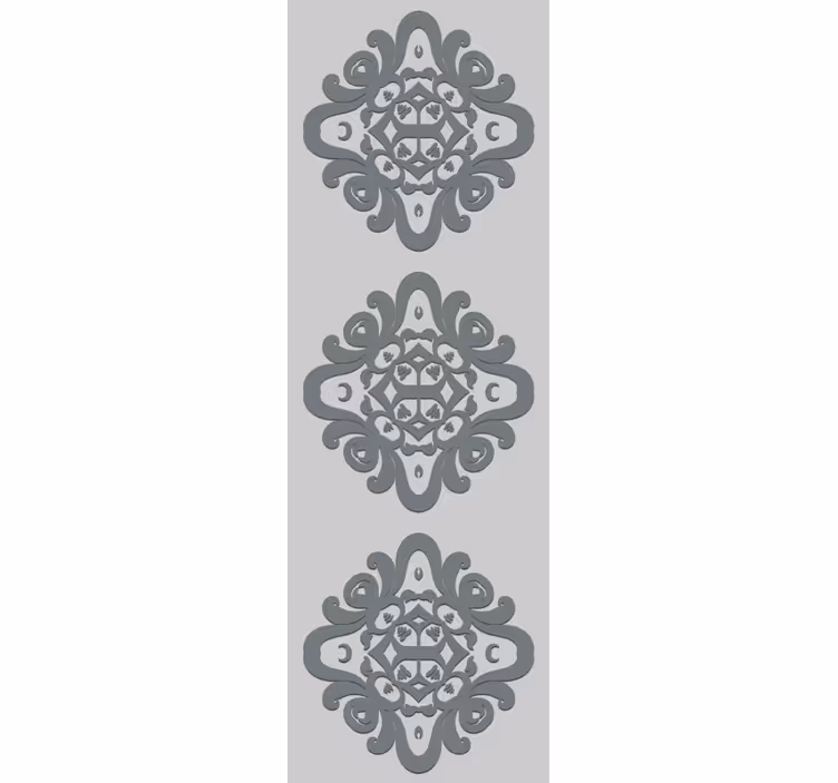 Estore de rolo vintage com padrões florais intricados - TenStickers