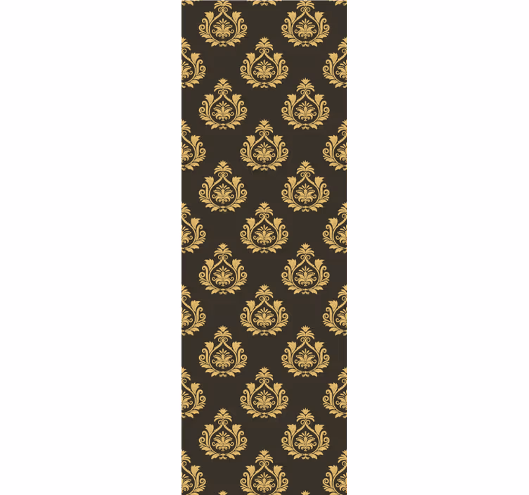 Estore de rolo vintage com motivo de folhagem ornamental - TenStickers