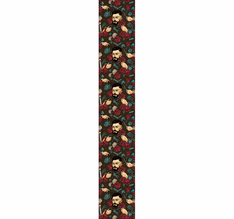 Estore de rolo vintage barbearia vintage - TenStickers