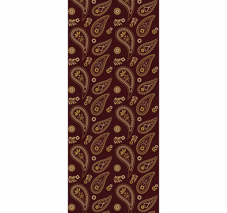 Estore de rolo vintage padrão clássico indiano - TenStickers