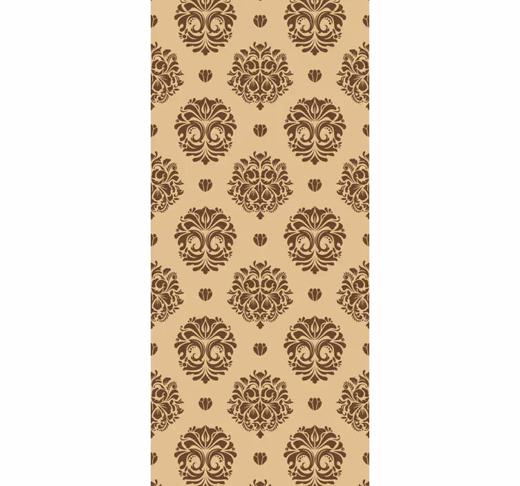 Estore de rolo vintage estilo damask bege vintage - TenStickers