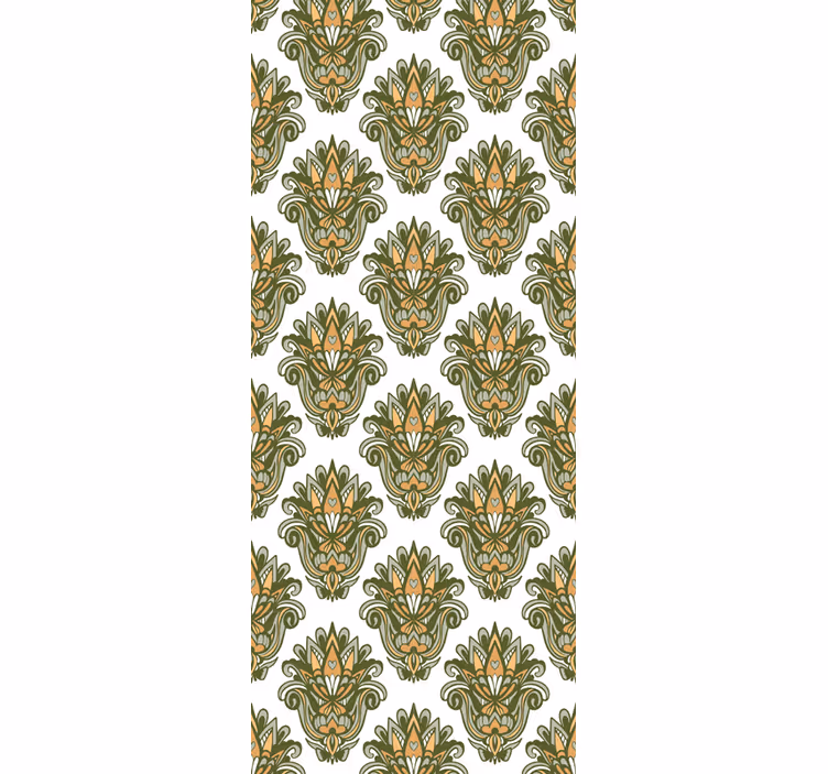Estore de rolo vintage estilo damasco básico - TenStickers