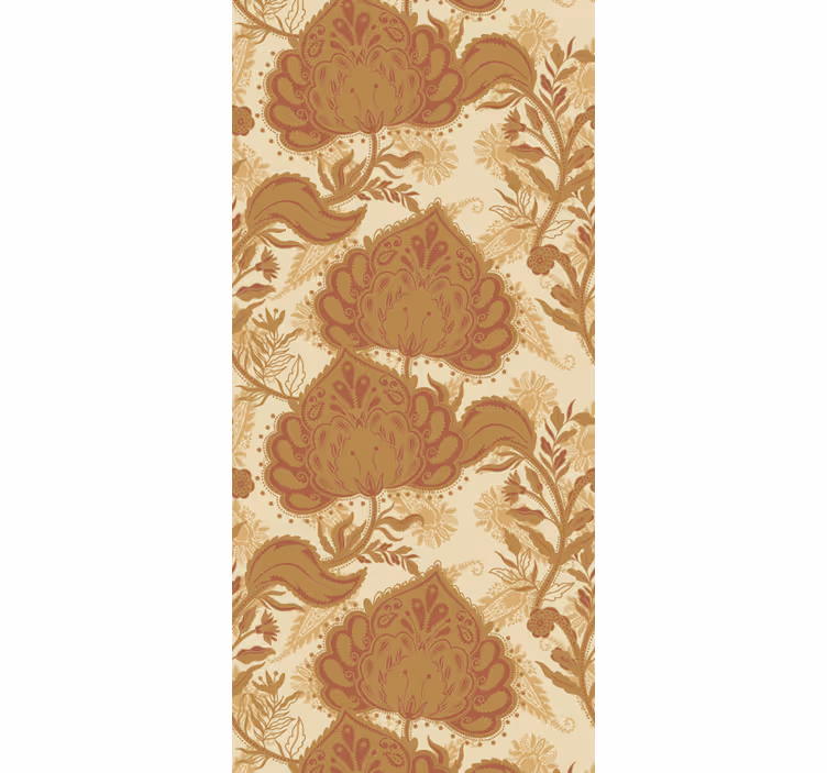 Estore de rolo vintage estilo damasco floral - TenStickers