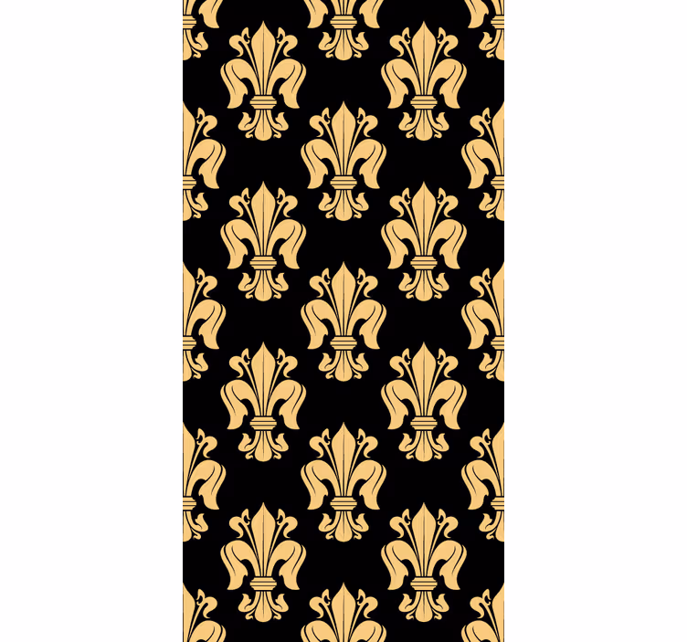 Estore de rolo vintage flor-de-lis - TenStickers