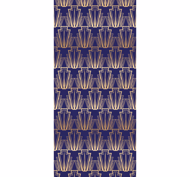 Estore de rolo vintage padrão decorativo dourado gradiente - TenStickers