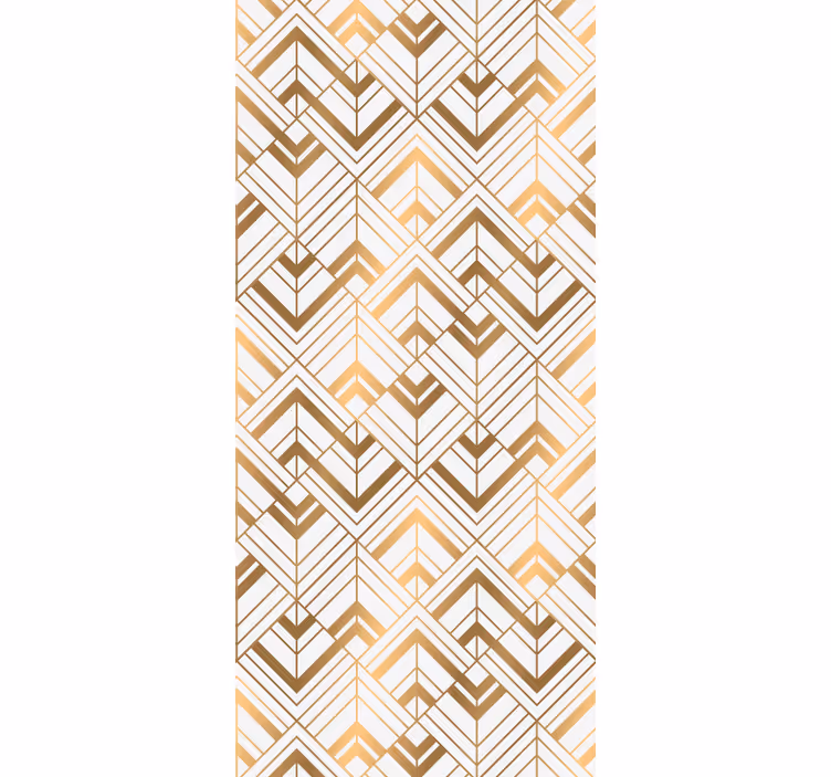 Estore de rolo vintage com padrão decorativo em diamante - TenStickers
