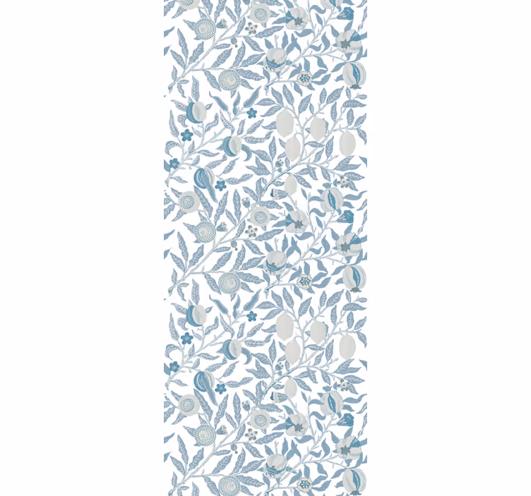 Estore de rolo vintage flores azuis estilo vitoriano - TenStickers