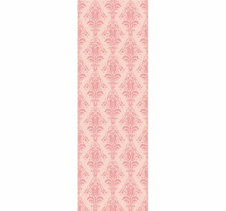 Estore de rolo vintage padrão floral rosa provincial - TenStickers