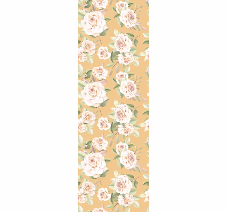 Estore de rolo vintage padrão rosas provinciais francesas - TenStickers