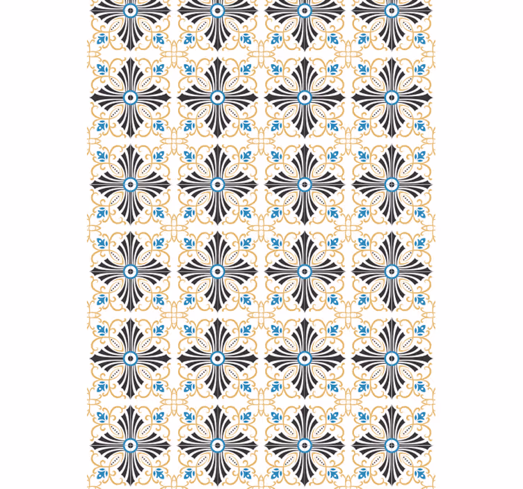 Estore de rolo vintage com design espiral cruzado - TenStickers