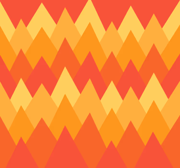 Estore de rolo vintage montanhas abstratas geométricas - TenStickers