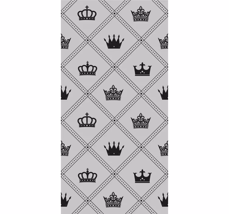 Estore de rolo vintage coroas e diademas - TenStickers