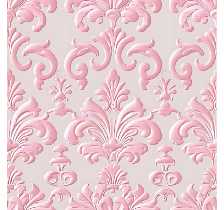Estore de rolo vintage padrão rosa - TenStickers