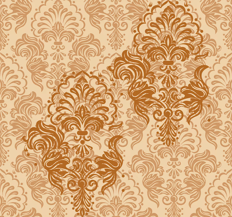 Estore de rolo vintage padrão envelhecido em cores quentes - TenStickers