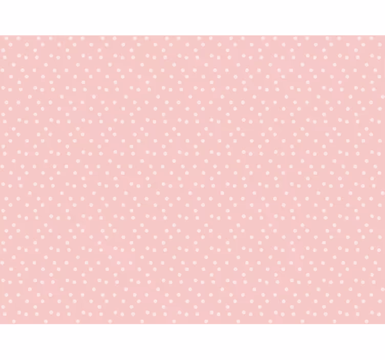 Estore de rolo rosa fundo de bolinhas pastel suaves - TenStickers
