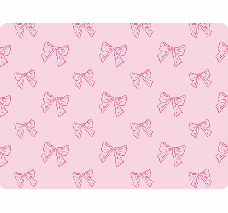 Estore de rolo rosa padrão de laços rosa - TenStickers