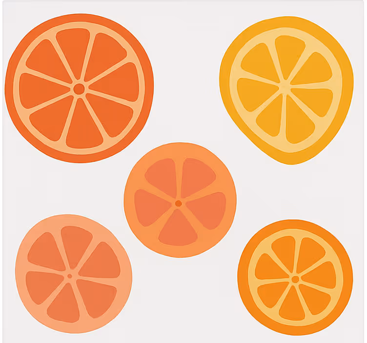 Estore de rolo frutas e verduras cítricos - TenStickers