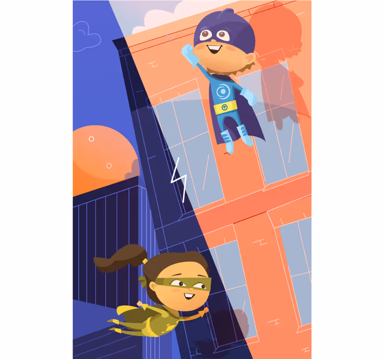 Superkids super-herói cego - TenStickers