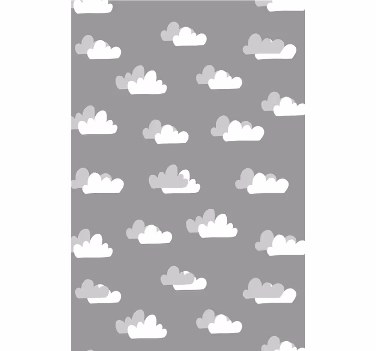 Janela de nuvem cinza padrão - TenStickers