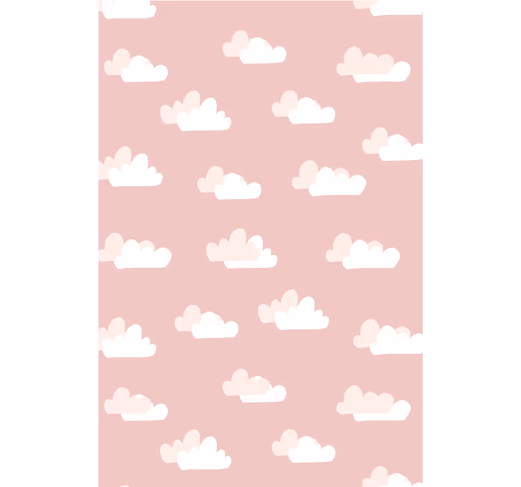 Fundo rosa nuvem cego - TenStickers