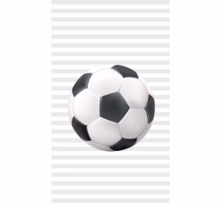 Bola branca e preta futebol cego - TenStickers