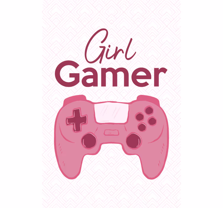 Garota gamer geek rosa cega - TenStickers