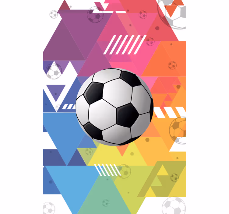 Bolas geométricas multicoloridas para esportes cegos - TenStickers